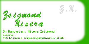 zsigmond misera business card